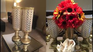Comes in a set of 3 with your choice of stain finish. Dollar Tree Diy Chevron Pillar Candleholders Youtube