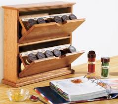 Wood Rack Is The Perfect Storage Solution For Your Kitchen It Provides Plenty Of Space To Keep Co Cabinet Woodworking Plans Wooden Spice Rack Spice Rack Plans