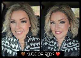 This is me with my new makeup. Whitney Taylor, you had suggested nude lip  and cheek color for me, but I went with ballerina instead. I'm thinking  that you were right and