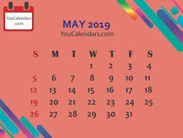 Free May 2020 Calendar Printable Template 2019 Calendar Calendar Printables Calendar Template