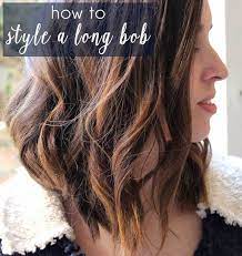 How To Style A Long Bob Video Just Peachy Blog Long Bob With Curls Long Bob Hairstyles Bob Hair Color