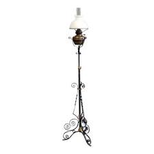 This floor lamp features a unique and rare adjustment pivot mechanism, a twisted rope style body with a decorative break, and a gorgeous floral design base. Vintage New Victorian Floor Lamps For Sale Chairish