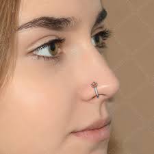 Nose Ring Stud With CZ