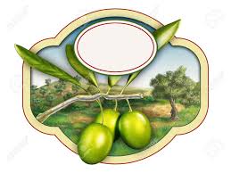 Tiquette De L Huile D Olive Avec Un Beau Paysage De Campagne Illustration Numerique Copie Espace Disponible Chemin De Detourage Inclus Paysage De Campagne Beau Paysage Illustration Numerique