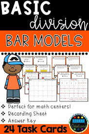 Division Bar Model Task Cards Task Cards Division Task Cards Division Math Centers