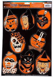 Vintage Beistle Characters Peel N Place This 1952 Reproduction Of All Your Favorite Halloween Retro Halloween Vintage Halloween Vintage Halloween Decorations