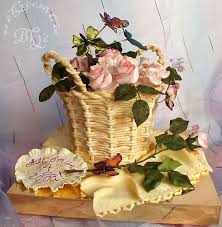 Basket of flowers cake design. 3d Basket With Flowers Birthday Cake By Tatianak Amazing Cake Ideas