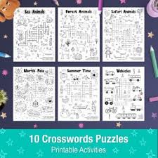 Make your own crossword puzzles with the free crossword maker for kids. Crossword Puzzles For Kids Worksheets Teaching Resources Tpt