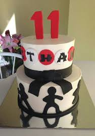 Cool Birthday Cakes For 11 Year Old Boy Karate Cake Made This Cake For My Boss Son Who Was Turning 11 Years Old Happy Birthday Ethan Birthday Cake Kids Karate Cake Birthday Party Cake
