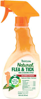Amazon Com Tropiclean Natural Flea Tick Pet Bedding Spray For Dogs 16 Oz Made In Usa Kills 99 Of Fleas Ticks Larvae Eggs By Contact No Pyrethrin Permethrin Epa Approved Cedarwood
