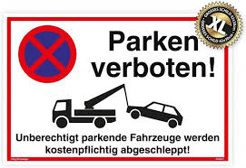 Lichtecht • widerstandsfähig • wetterfest ✓ schild parken verboten 20 cm x 30 cm ➜ schilder bei obi kaufen! Grosses Schild Parken Verboten Weiss Stabiles Alu Schild Mit Uv Schutz 42 X 30cm Schilder Aufkleber Bestseller Schilderkaufen De