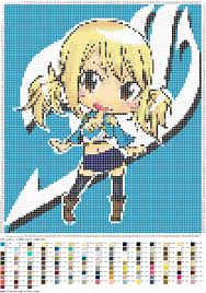 Yorkie cross stitch kit from riolis suitable for kids or dimensions robot learn a craft beginner cross stitch kit mermaid counted cross stitch kits. Perler Hama Bead Cross Stitch Pattern Of Lucy From Fairy Tail If You Want You Could Ignore The Back Cross Stitch Pictures Cross Stitch Patterns Pixel Art