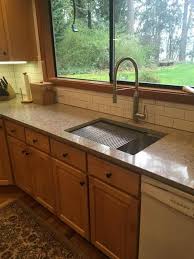 28 Ledge Sink 8 Deep Single Bowl Offset Drain Right 5ls28r 8 Rustic Kitchen Cabinets Kitchen Design Tuscan Kitchen