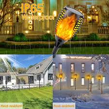 Ultra bright's solar post cap lights is offered in numerous sizes and colors to match your deck post. Buy 4 Pack Solar Flame Torch Super Larger Size Upgraded Vivid Flame Ultra Bright Solar Lights Outdoor Decorative With Flickering Flame Waterproof Outdoor Lights For Garden Landscape Yard Pathway Online In Indonesia B0854h48kx