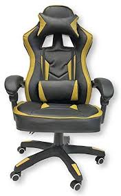 Black And Gold Desk Chair Viscologic Series Saloon Gaming Racing Style Swivel Office Chair Black Gold Review Black Office Chair Swivel Office Chair Chair