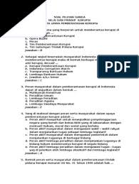 Penekanan konsep good governance menurut. Soal Pilihan Ganda
