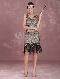 Great Gatsby Dress 1920s Fashion Vintage Style Black Sequined Tassels Flapper Girl Dress Vintage Costume Halloween Abiti Vestiti Abiti Flapper