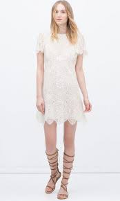 Lace Embroidered Zara Dress Patterns Ladies Mini Dresses Lace Dress Lace White Dress