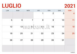 Gratuito (minori di 7 anni) biglietto ingresso al castello + visita guidata. Calendario Luglio 2021 In Pdf Da Scaricare E Stampare