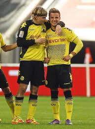 Marcel Schmelzer And Mario Gotze Borussia Dortmund Bvb Dortmund Dortmund Fussball
