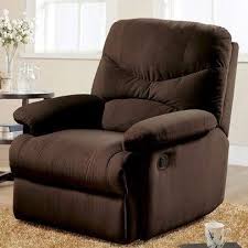 Recliners For Small Spaces Bedroom Chairs For Adults Chocolate Microfiber Motion Glider Mechanism Small Space Bedroom Bedroom Chair White Leather Dining Chairs