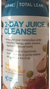 Meal replacement & meal and exercise plan. Gnc Total Lean Refreshing Fruit Cocktail 2 Day Juice Cleanse 355 Ml Nutrition Information Innit