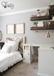 There is a lot of room in your bedroom to organize your things. Diy Floating Corner Shelves Shanty 2 Chic