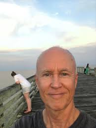 Enjoying a pier walk at Wrightsville Beach in Wilmington, NC area early  last eve..