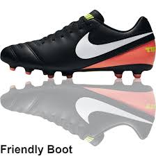 The Football Nation Ltd Nike Tiempo Rio Iii Football Boots Fg Black Orange White 34 99 Http Www The Mens Football Boots Football Boots Sneakers Nike