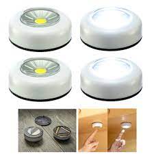 Great news!!!you're in the right place for cob led wireless. 4 Pc Cob Led Night Light Push Stick On Wireless Closet Cordless Battery Operated Walmart Com Walmart Com