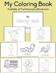 Simple coloring pages for toddlers simple shapes and characters you can print and use for arts and crafts with toddlers, preschoolers and kindergarten children. Free Download My Coloring Book For Preschool Early Kindergarten Kindergarten Books Preschool Books Printable Books
