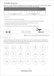 Free Uk Ring Size Guide Chart Ring Sizer Abelini Com