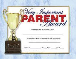 Parent Award Certificates Publishing H Va641 Very Important Parent Award 30 Set Certificates Parent Award Parents Appreciation Award Certificates