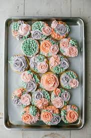 Cactus Rose Cookies With Buttercream Frosting Rose Cookies Buttercream Cookie Halloween Food Appetizers