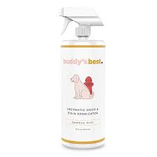 Buddy S Best Pet Urine Odor Eliminator Deodorizer And Stain Remover Enzymatic Cleaner For Dog Urine Natural And Effective Enzyme Based Dog Pee Spray Cleaner Bamboo Mint Scent 32 Fl Oz Pricepulse