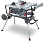 15A Jobsite Table Saw with Stand, 10-in Maximum
