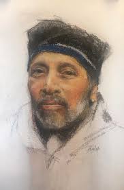 Well friends, here is my finished work, my husband asked me for a while to  paint him, but I did not dare, hehehe ... I think it was pretty similar  😊😊. Look,