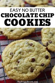 Easy No Butter Chocolate Chip Cookies Recipe In 2020 Cookies Recipes Chocolate Chip Butter Chocolate Chip Cookies Easy Chocolate Chip Cookies