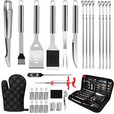 ensemble barbecue 30pcs ustensiles barbecue kit outil de barbecue premium accessoires de grill en acier inoxydable kit kit barbecue barbecue portable ustensile