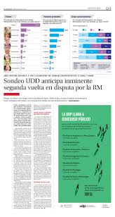 Intendant of santiago metropolitan region. Sondeo Udd Anticipa Inminente Segunda Vuelta En Disputa Por La Rm Udd Facultad De Gobierno