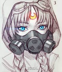 Gas mask by kitehh on deviantart. Qinni Qing Han Dystopian Moon On Da Insta Art Art Sketches Character Art
