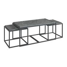 🗸sustainable wood 🗸11 types the individual wooden panels are expertly designed and the practical shelf space is accessible from both sides. Martin Svensson Home Huntington Gray Finish Solid Wood Nesting Coffee Table Set 890819