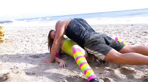 Growing up She Became an Adult and Eva Lange with Her Shaved Pussy Opens  Her Legs to Enjoy Her Pussy on a Beach | xHamster