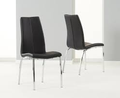 This is a very easy. Sleek Black Faux Leather Dining Chairs Pair Homegenies