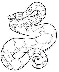 Boa Constrictor Boa Snake Tattoo Snake Drawing Coloring Pages