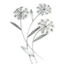 Mit unserer wanddekoration und vielen weiteren wohnaccessoires ergänzen sie ihre einrichtung stilvoll und elegant. Wanddekoration Blume Wandbild Blechbild Metall Silber Hohe Ca 63cm Wanddeko Metall Wanddekoration Wohnzimmer