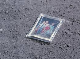 Apollo 16 astronaut Charles Duke landed on the moon in 1972. He then  decided to leave behind a photo of him, his two sons and his wife. The  photo still remains on