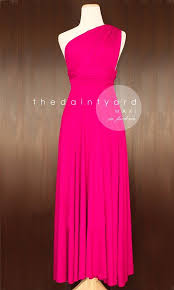 Tdy Fuchsia Maxi Short Bridesmaid Convertible Dress Infinity Etsy Fuchsia Bridesmaid Dresses Multi Way Dress Maxi Bridesmaid Dresses