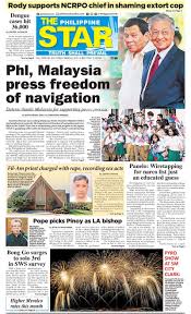 The star led with news that we'll soon know more on the wreckage found. The Star Cover March 8 2019 Philstar Com