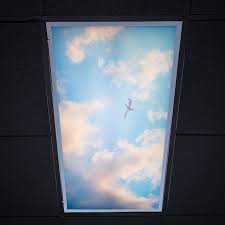 Drop ceiling lighting complements the kitchen's central island. Skylens Fluorescent Light Diffuser Jet Set Decorative Light Cover 2 X 4 Super Bright Leds